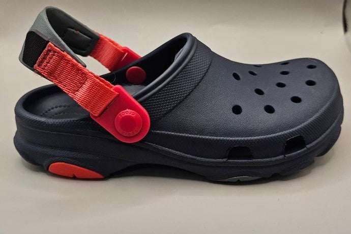 KIDS All Terrain Croc Dark Navy/Red