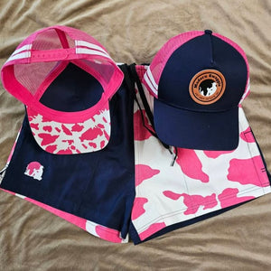 OUTBACK Pink and Navy Shorts and Cap - save $15