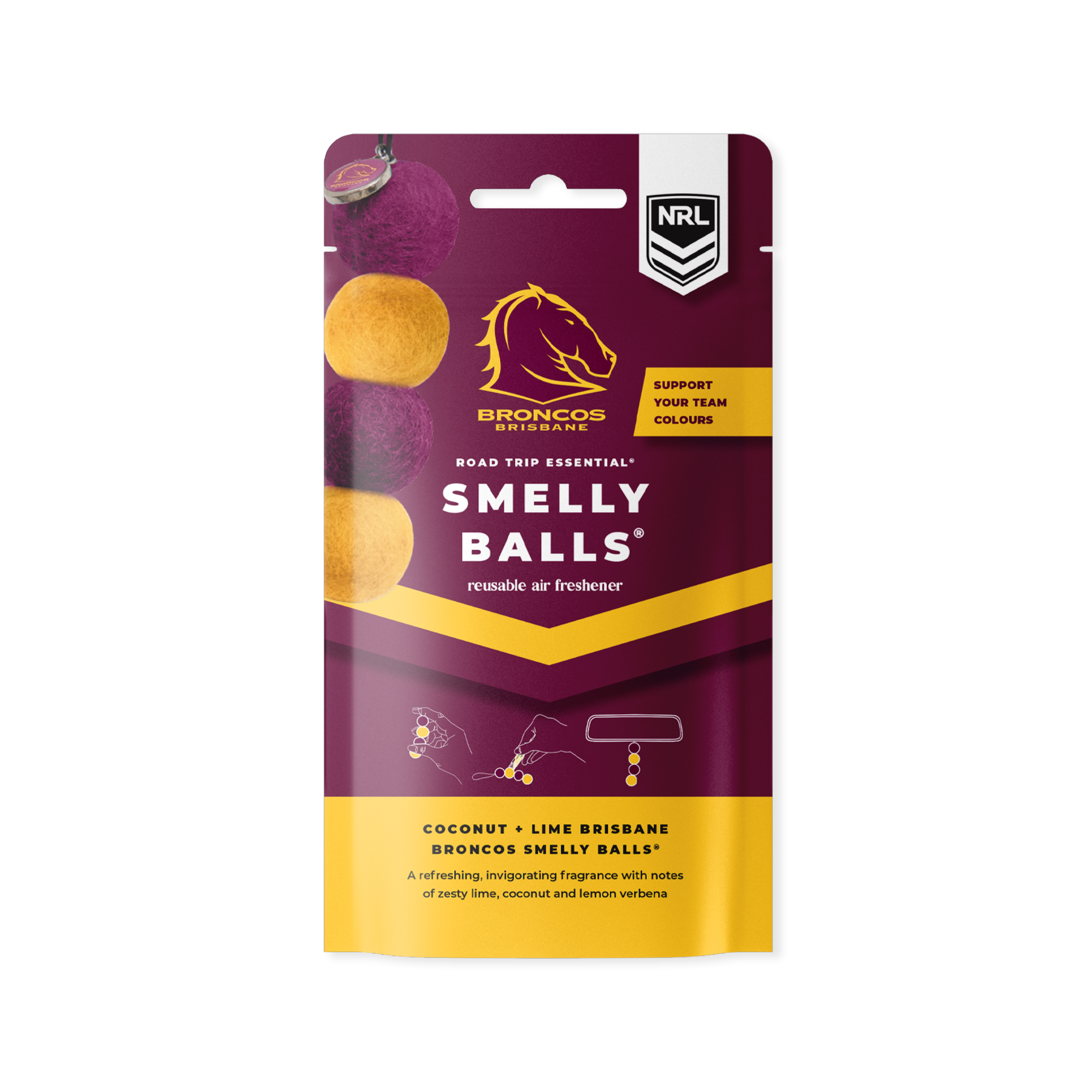 BRISBANE BRONCOS SMELLY BALLS