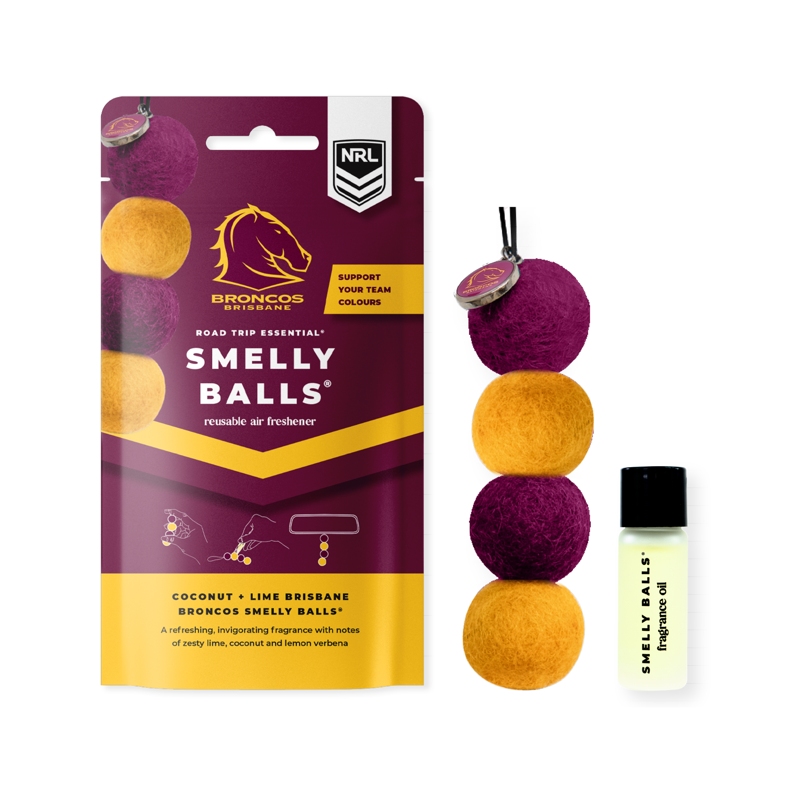 BRISBANE BRONCOS SMELLY BALLS