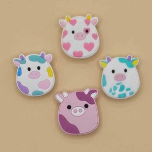 Squishmellow Cows 4 pack Charms